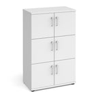 White locker on a white background