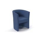 Blue armchair on a white background