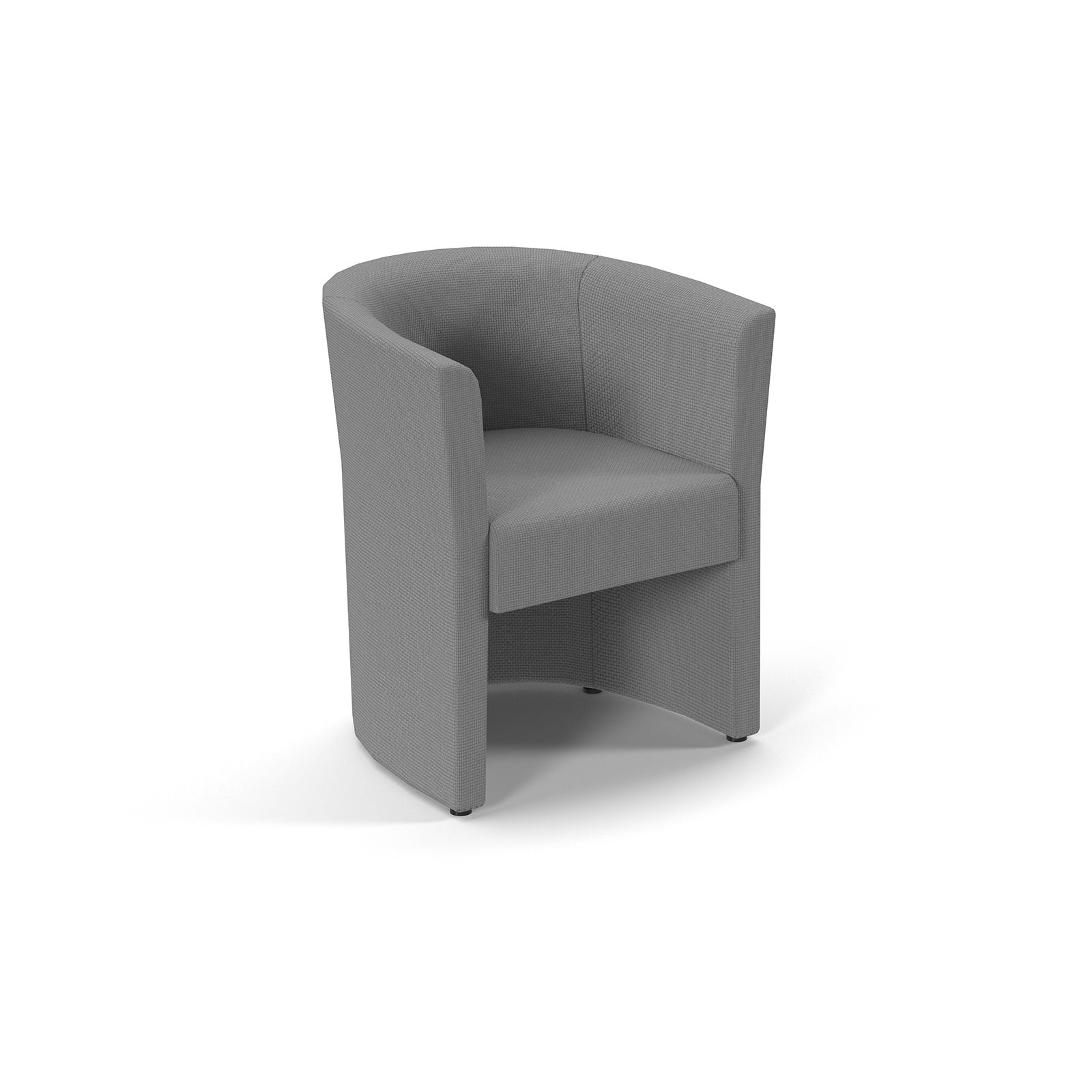 Grey armchair on a white background