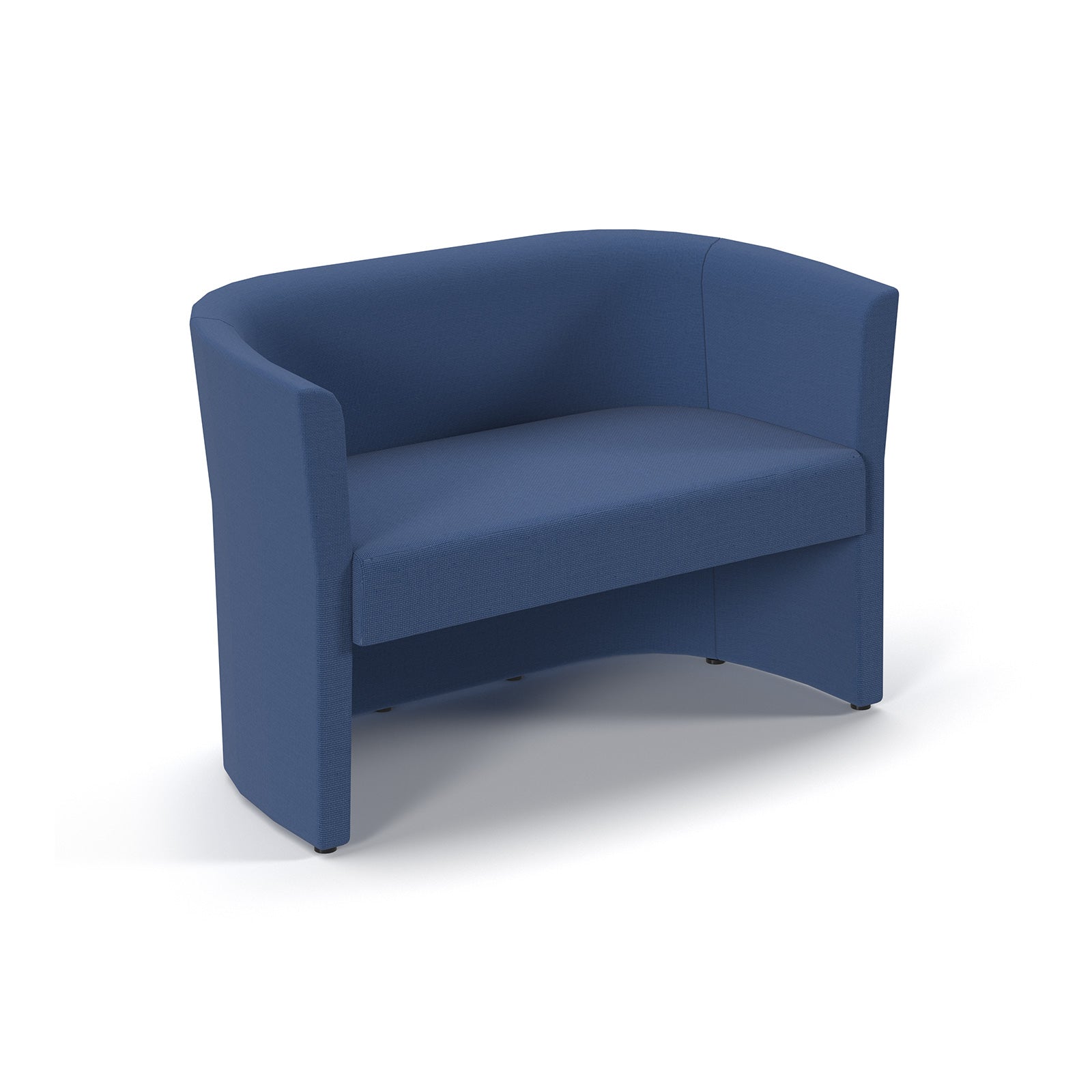 Blue sofa chair on a white background