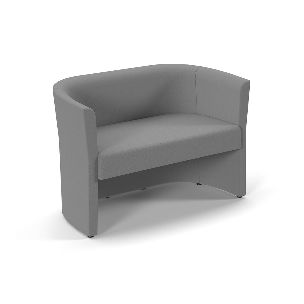 Grey sofa chair on a white background