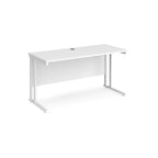 White office desk on a white background