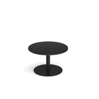 Black coffee table on a white background