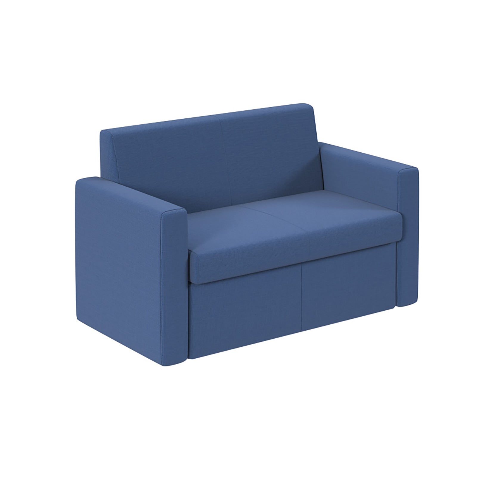 Blue sofa on a white background