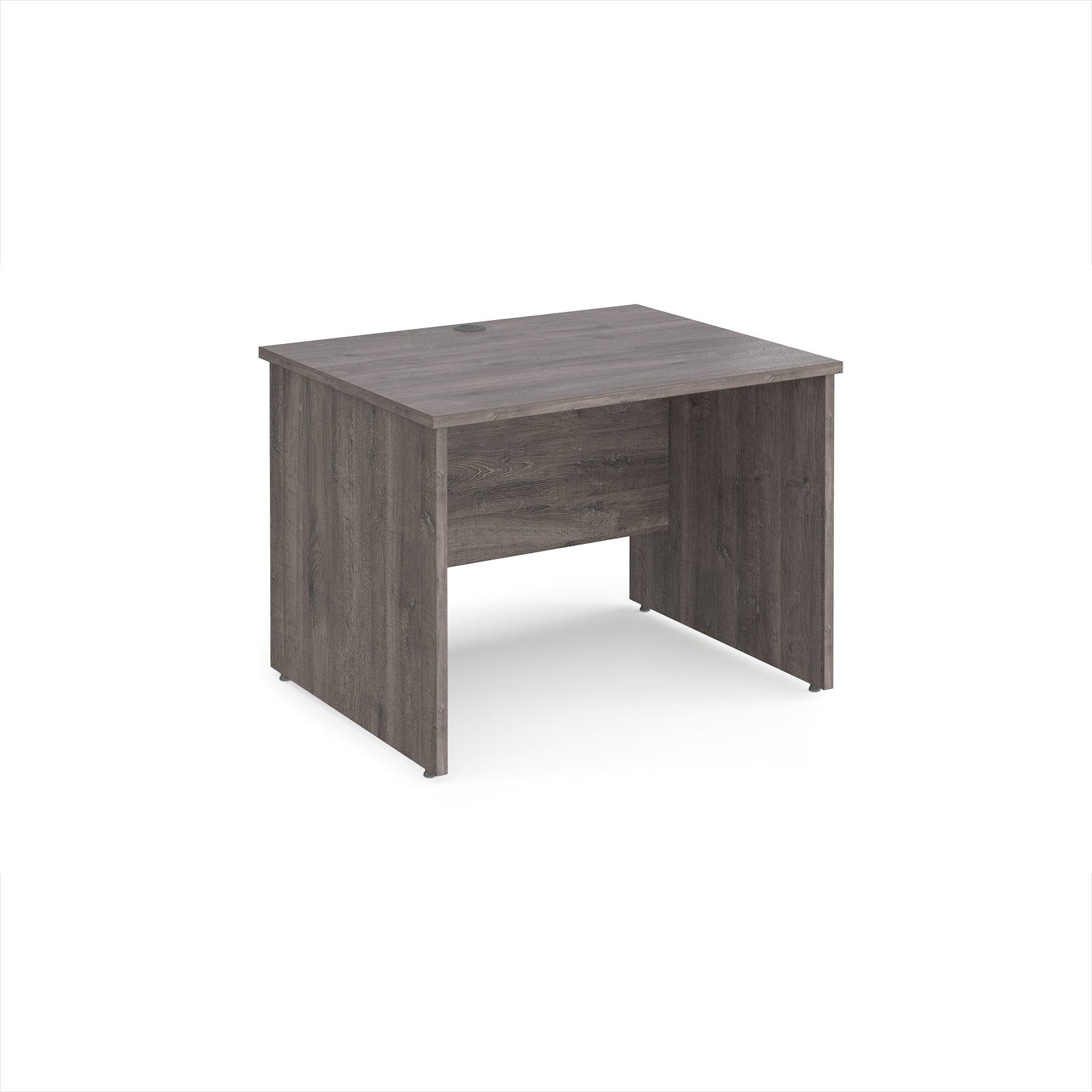 Wooden desk on a white background