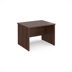 Wooden desk on a white background