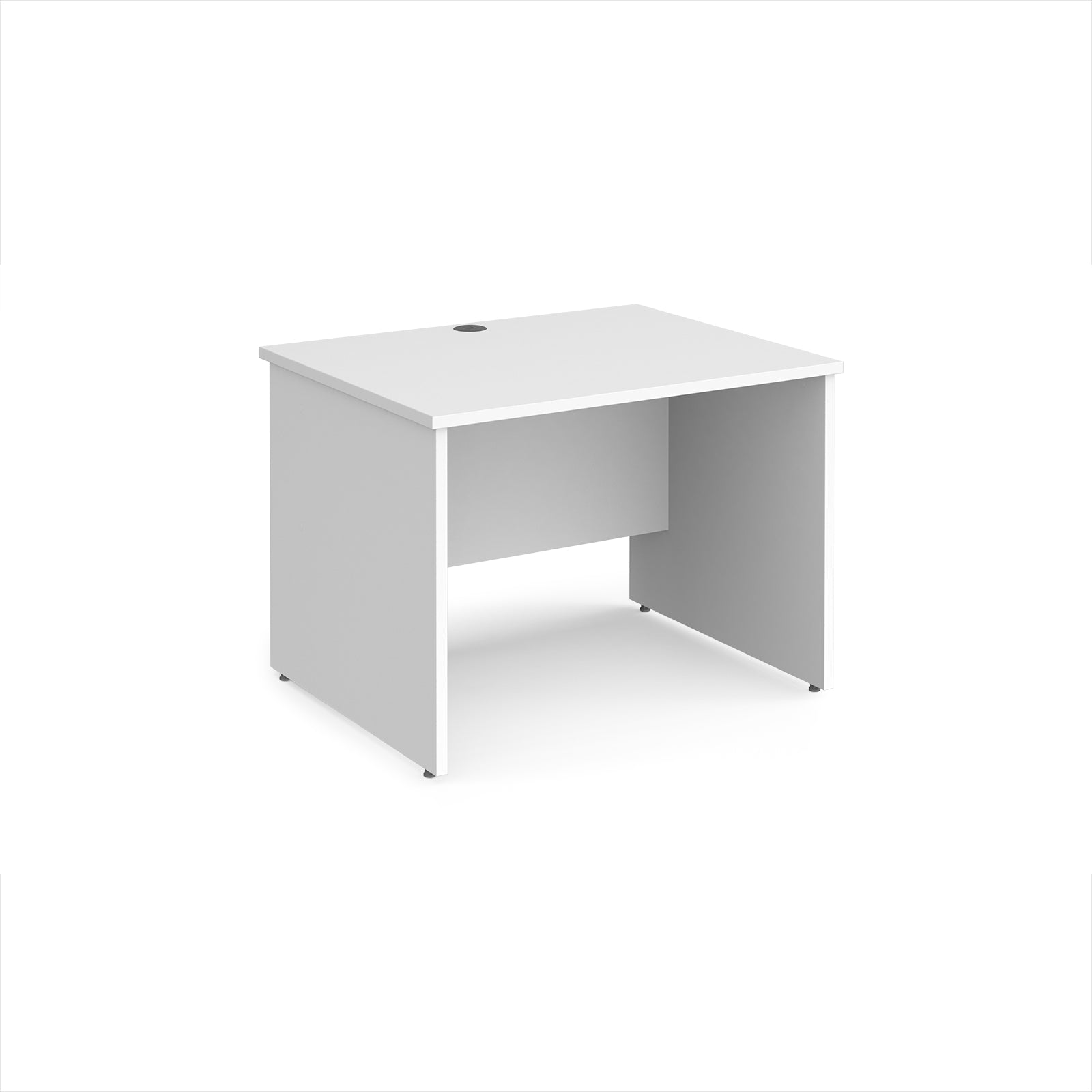 White office desk on a white background