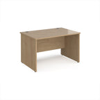 Wooden desk on a white background