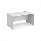 White office desk on a white background