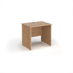Wooden desk on a white background