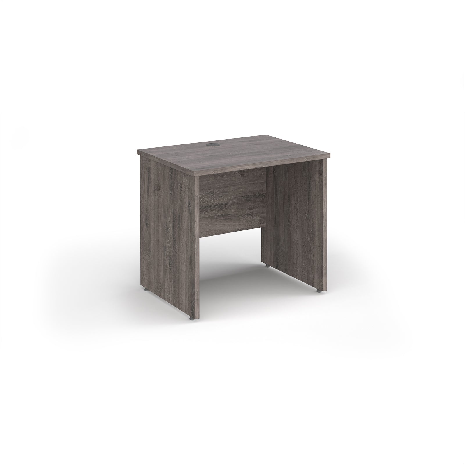 Wooden desk on a white background