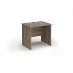 Wooden desk on a white background
