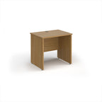 Wooden desk on a white background