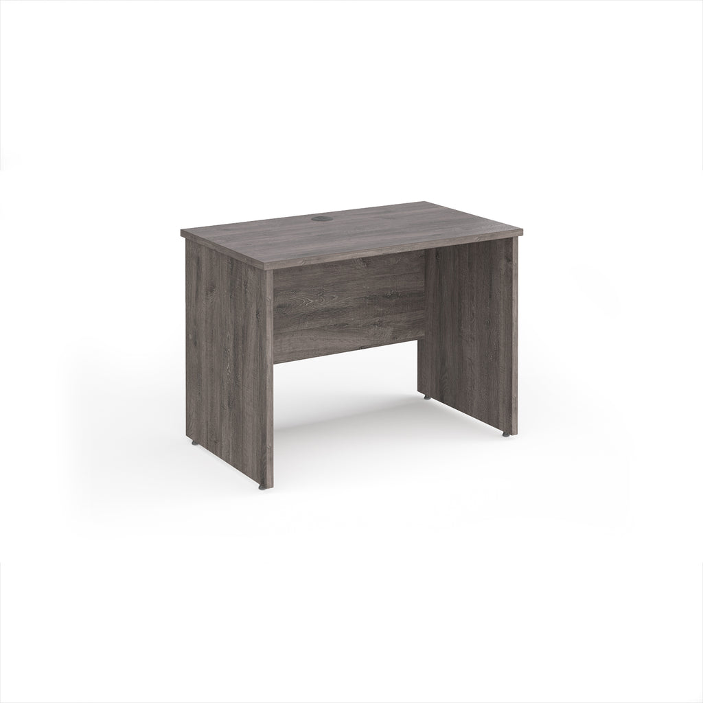 Wooden desk on a white background
