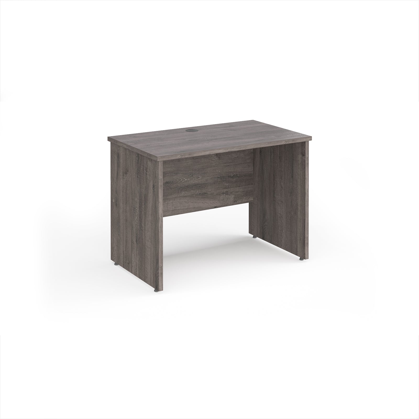 Wooden desk on a white background