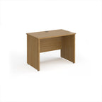 Wooden desk on a white background