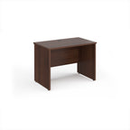 Wooden desk on a white background