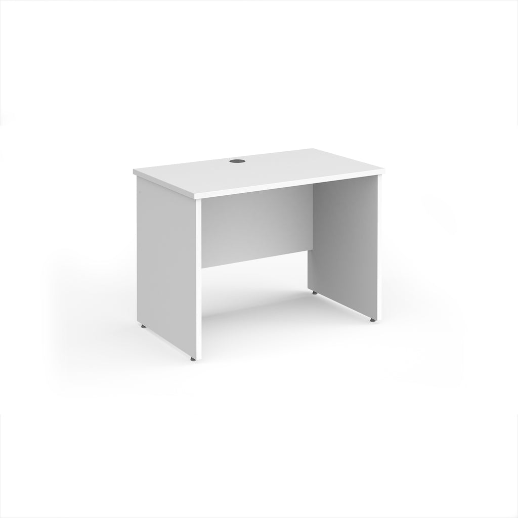 White office desk on a white background
