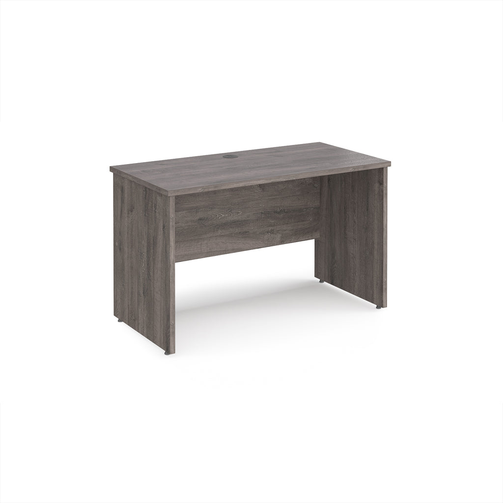 Wooden desk on a white background