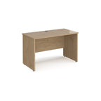 Wooden desk on a white background