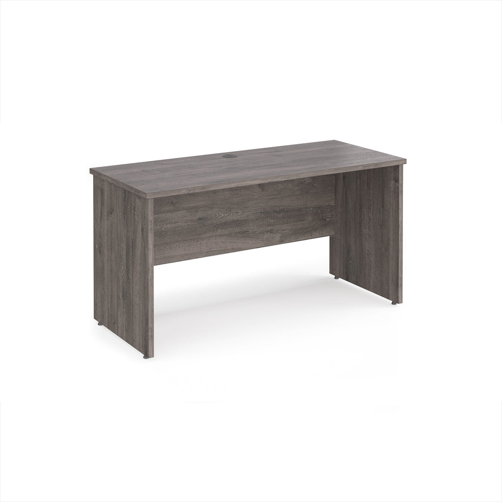 Wooden desk on a white background