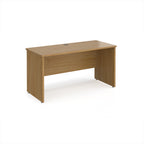 Wooden desk on a white background