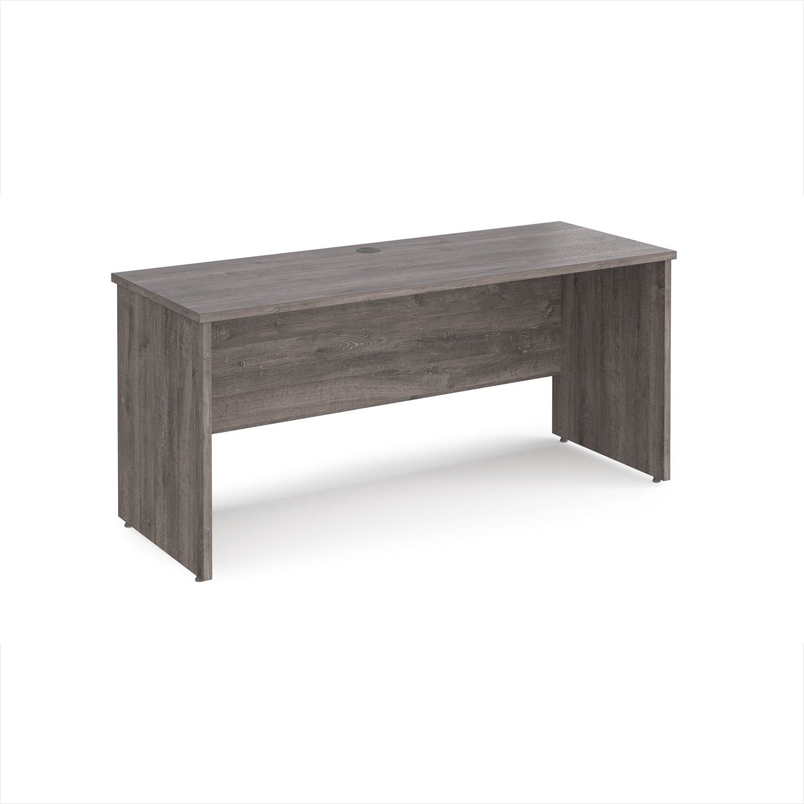Wooden desk on a white background