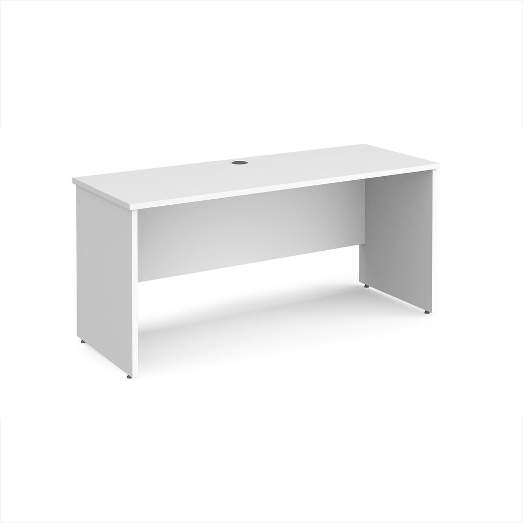 White office desk on a white background