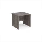Wooden desk on a white background