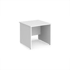 White office desk on a white background