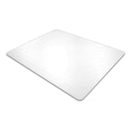 White rectangular mat on a white background