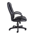 Black office chair on a white background