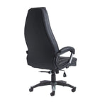 Black office chair on a white background