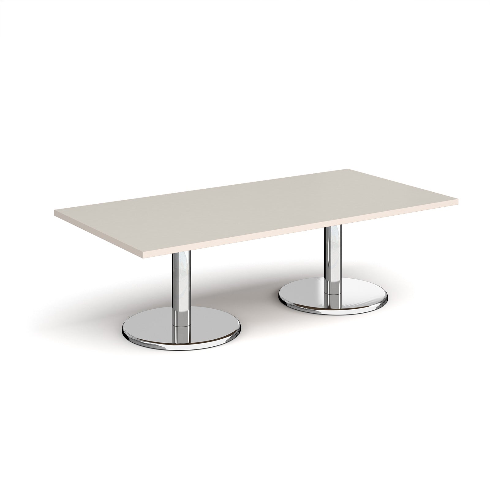 Pisa rectangular coffee table with round bases | Coffee Table – OFFICE ...