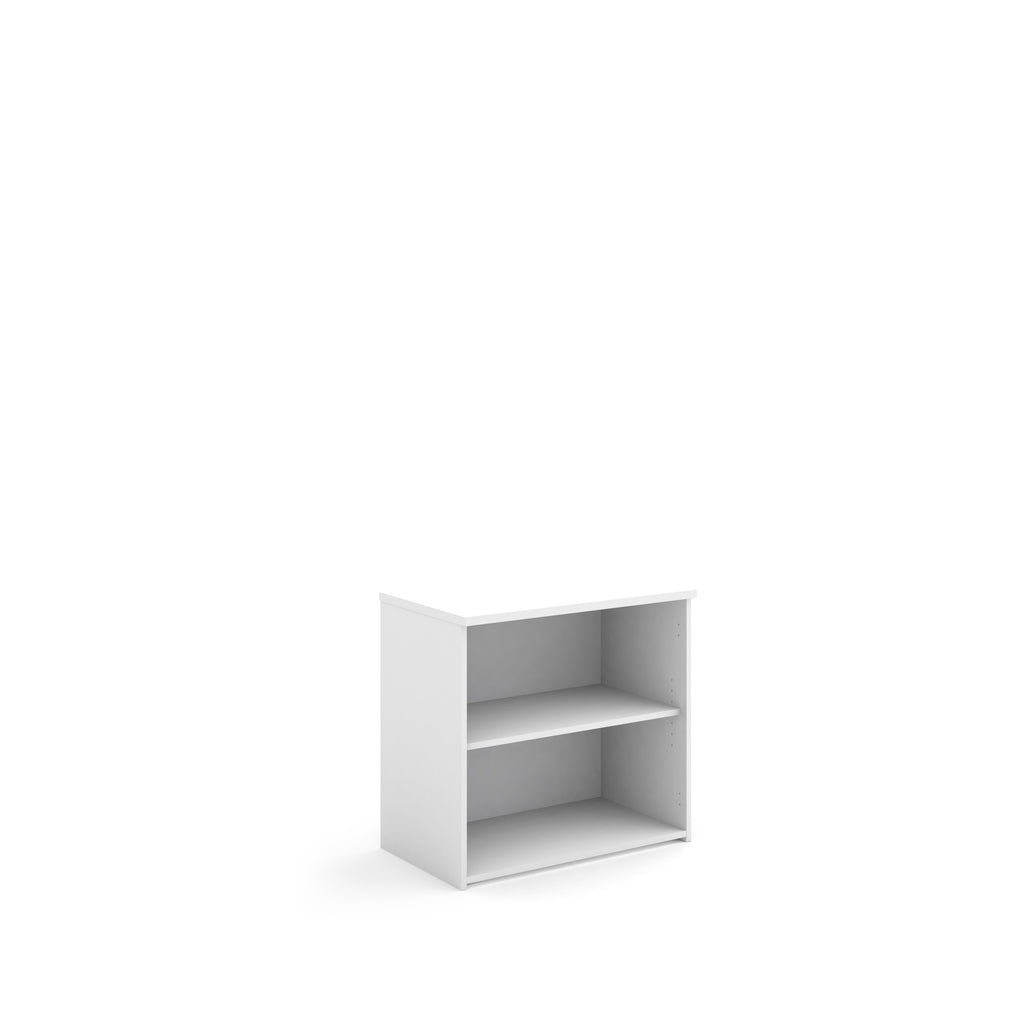 White bookshelf on a white background
