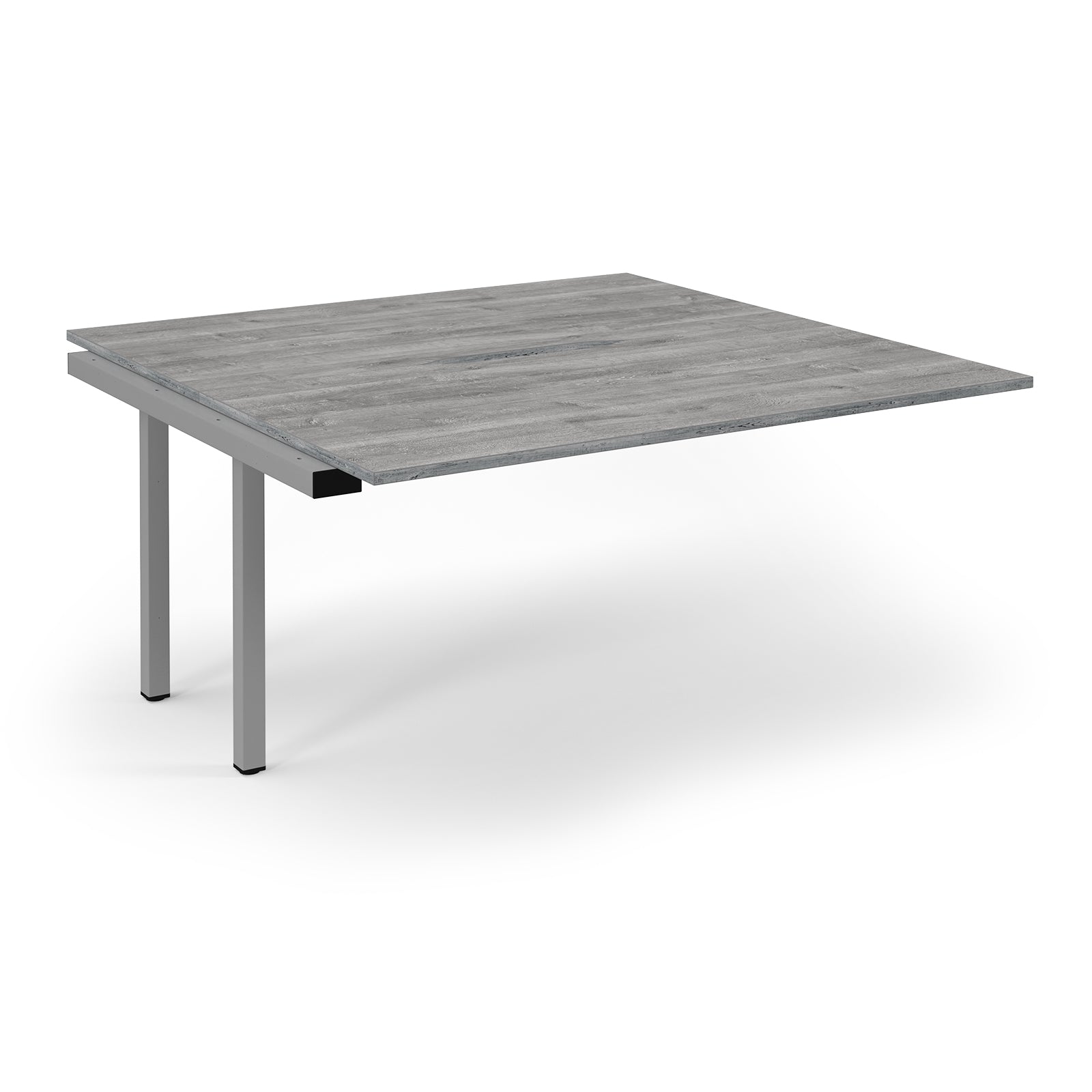 Grey table on a white background