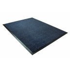 Blue doormat on a white background