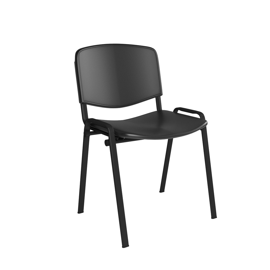 Black chair on a white background