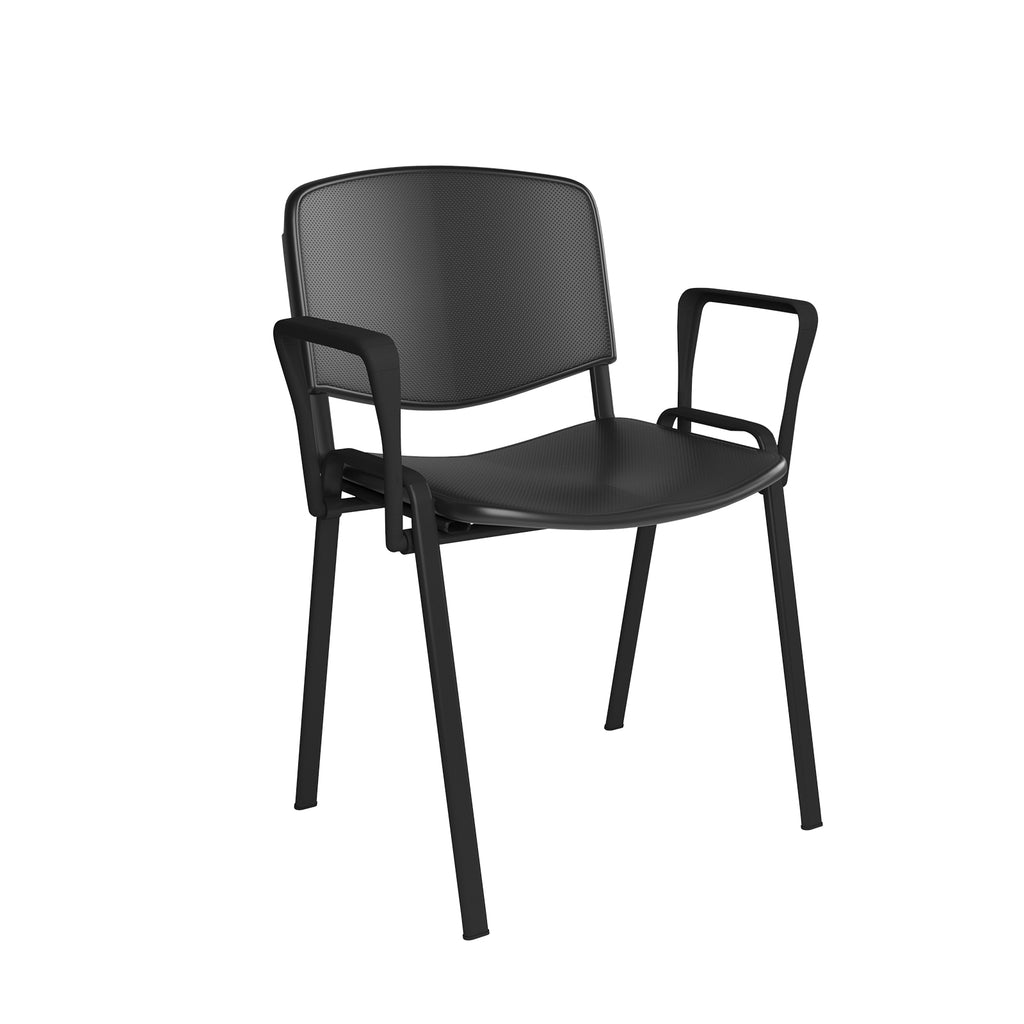 Black chair on a white background