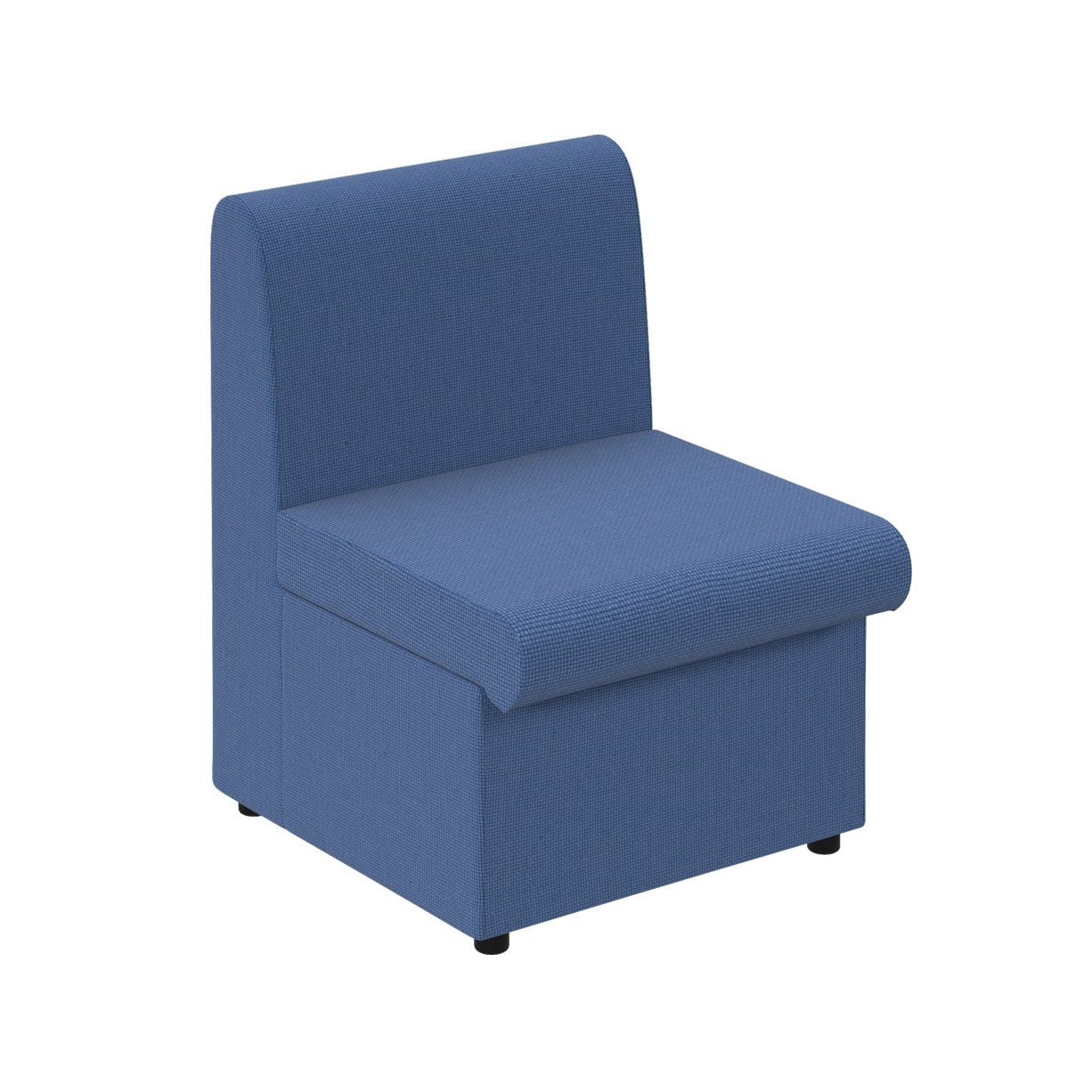 Blue chair on a white background