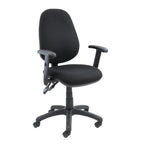 Black office chair on a white background