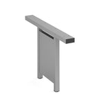 Metal cable riser on a white background