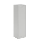 Gray metal locker on a white background