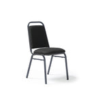 Charcoal chair with black frame on a white background
